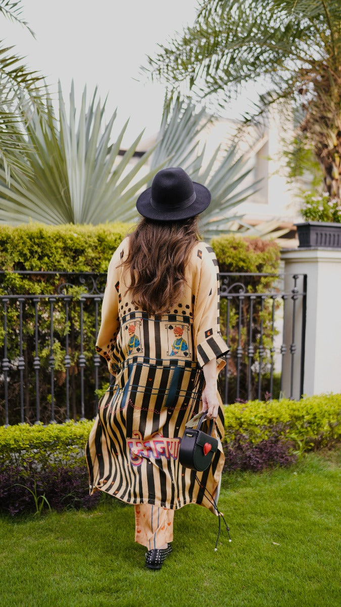 Yellow Cotton Silk Co-ord Set