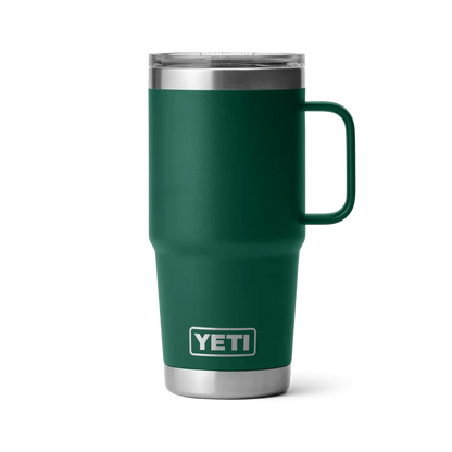 YETI 20oz Travel Mug Black Forest Green