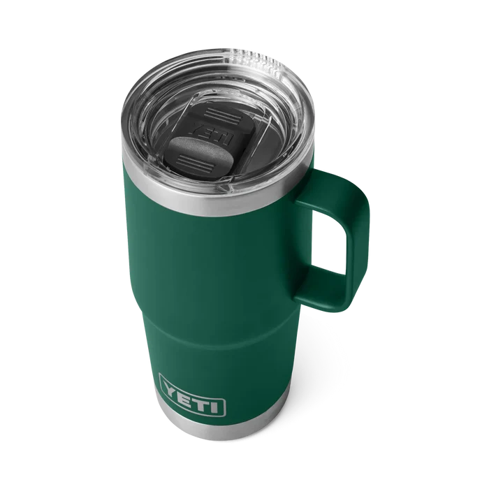 YETI 20oz Travel Mug Black Forest Green