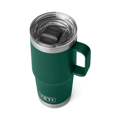 YETI 20oz Travel Mug Black Forest Green
