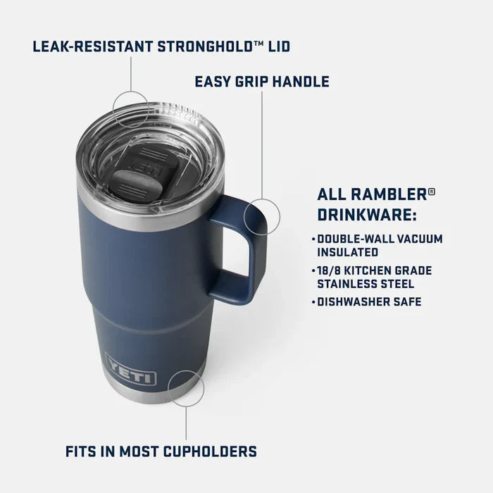 YETI 20oz Travel Mug Black