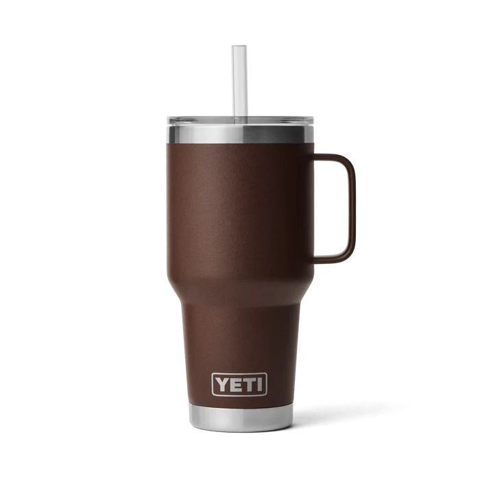 YETI 35oz Straw Mug Wetlands Brown