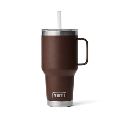 YETI 35oz Straw Mug Wetlands Brown