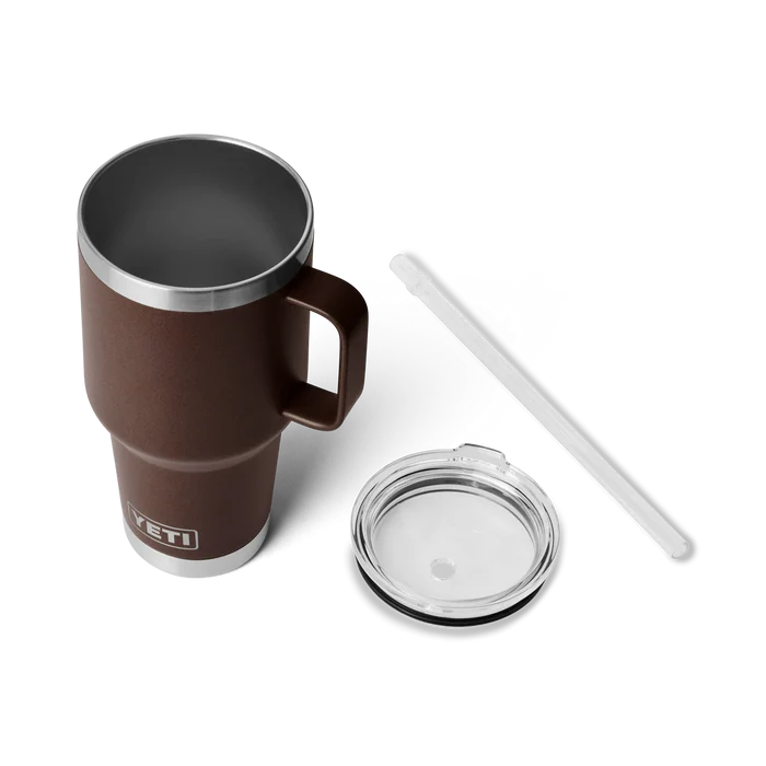 YETI 35oz Straw Mug Wetlands Brown