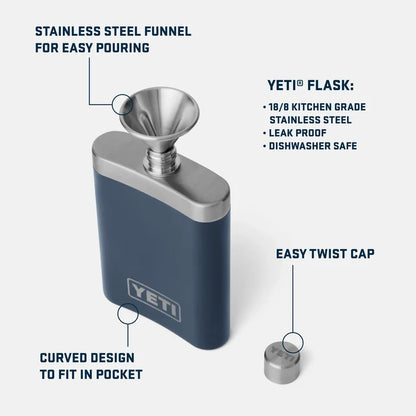 YETI Black Hip Flask