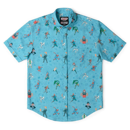 RSVLTS Marvel Marvel Friendly Neighborhood Spiderman "After-School Activities" _ KUNUFLEX Short Sleeve Shirt Marvel Friendly Neighborhood Spiderman "After-School Activities" _ KUNUFLEX Short Sleeve Shirt