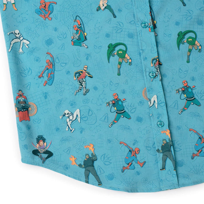 RSVLTS Marvel Marvel Friendly Neighborhood Spiderman "After-School Activities" _ KUNUFLEX Short Sleeve Shirt Marvel Friendly Neighborhood Spiderman "After-School Activities" _ KUNUFLEX Short Sleeve Shirt