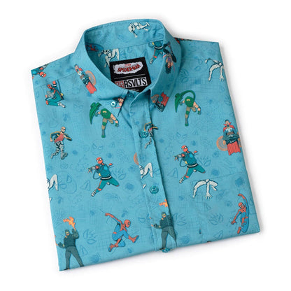 RSVLTS Marvel Marvel Friendly Neighborhood Spiderman "After-School Activities" _ KUNUFLEX Short Sleeve Shirt Marvel Friendly Neighborhood Spiderman "After-School Activities" _ KUNUFLEX Short Sleeve Shirt