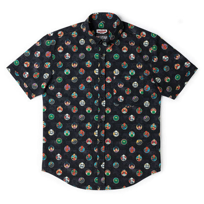 RSVLTS Marvel Marvel Friendly Neighborhood Spiderman "(Circles) Allies and Archenemies" _ KUNUFLEX Short Sleeve Shirt Marvel Friendly Neighborhood Spiderman "(Circles) Allies and Archenemies" _ KUNUFLEX Short Sleeve Shirt