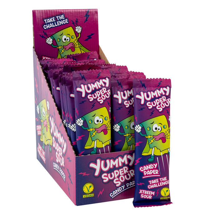 Yummy Super Sour Paper Candy - 32 Count