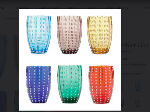 Zafferano America Perle Tumblers - Set of Four