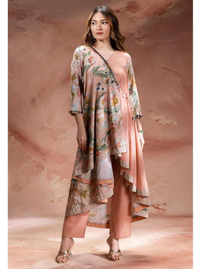 Zeya Embellished Asymmetric Tunic and Pants