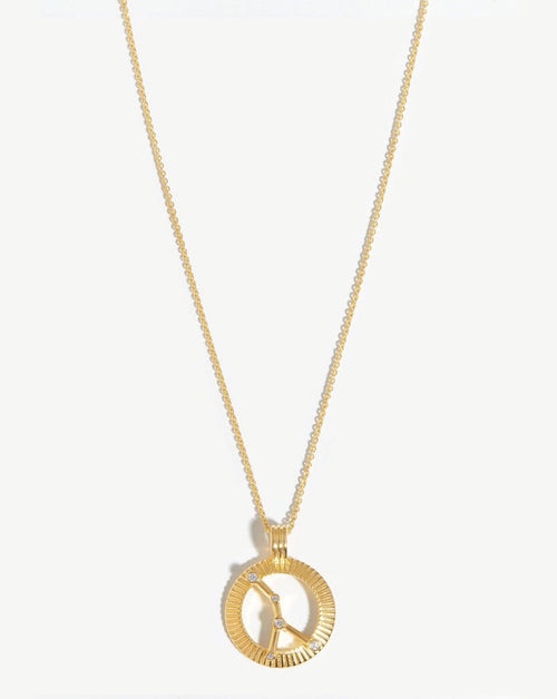 Zodiac Constellation Pendant Necklace - Cancer | 18ct Gold Plated Vermeil/Cancer Necklaces Missoma