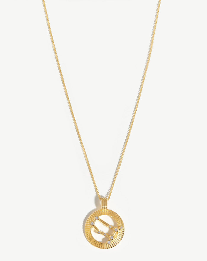 Zodiac Constellation Pendant Necklace - Gemini | 18ct Gold Plated Vermeil/Gemini Necklaces Missoma