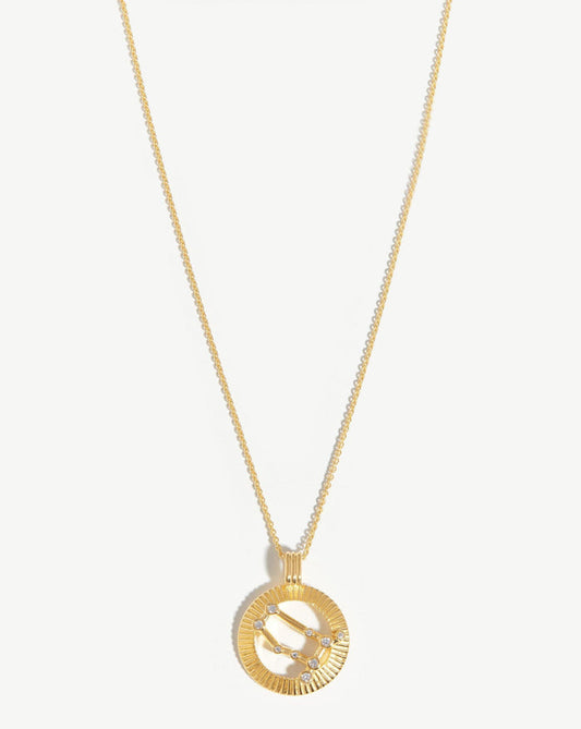 Zodiac Constellation Pendant Necklace - Gemini | 18ct Gold Plated Vermeil/Gemini Necklaces Missoma