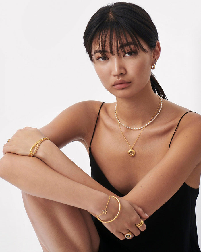 Zodiac Constellation Pendant Necklace - Gemini | 18ct Gold Plated Vermeil/Gemini Necklaces Missoma