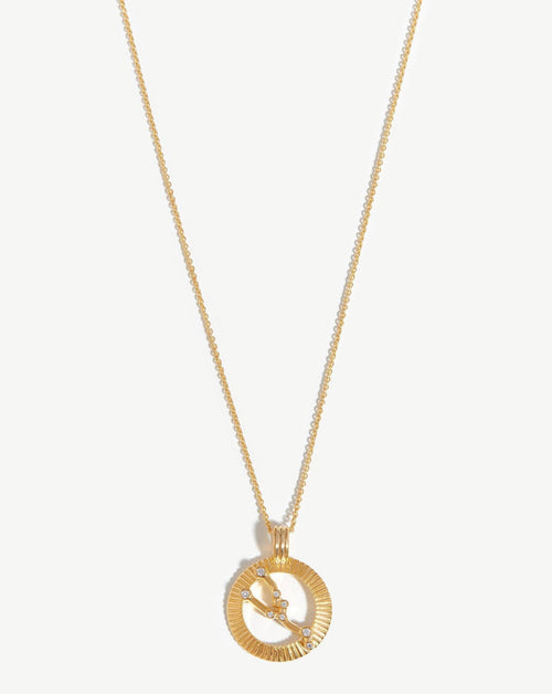 Zodiac Constellation Pendant Necklace - Taurus | 18ct Gold Plated Vermeil/Taurus Necklaces Missoma